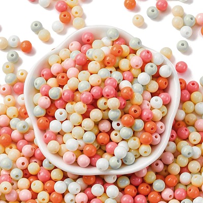 Opaque Acrylic Beads SACR-Q004-01F-1