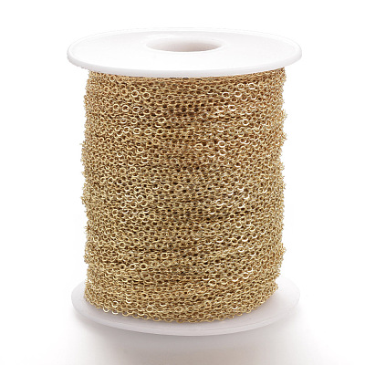Brass Cable Chains KK-S332-19G-1