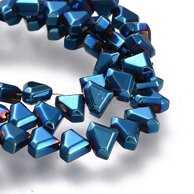 Electroplate Non-Magnetic Synthetic Hematite Beads Strands G-M359-01D-1
