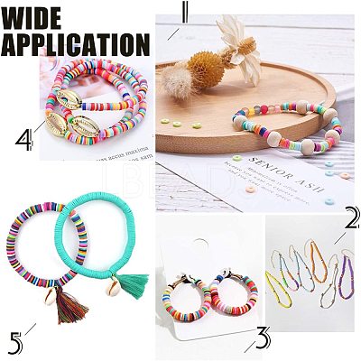 Handmade Polymer Clay Beads CLAY-R067-4.0mm-29-1