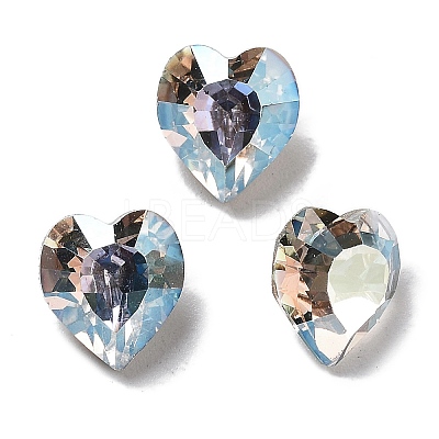 K9 Glass Rhinestone Cabochons GLAA-H034-02B-001TR-1