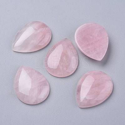 Natural Rose Quartz Cabochons X-G-E491-A-03-1