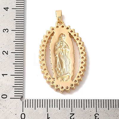 Brass Micro Pave Cubic Zirconia Pendants KK-M294-06G-03-1
