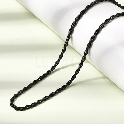 2MM Unisex 304 Stainless Steel Rope Chain Necklaces NJEW-P395-16EB-1
