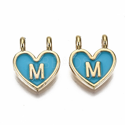 Alloy Enamel Charms X-ENAM-T012-02M-RS-1