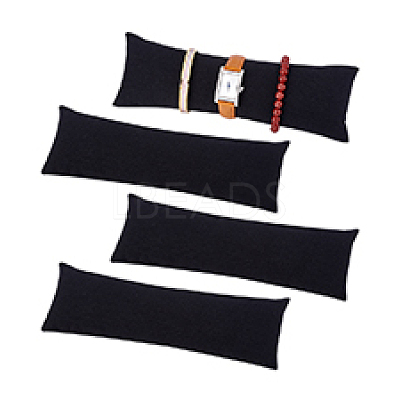Linen Cloth Jewelry Long Pillow for Bracelet Display AJEW-WH0007-56-1