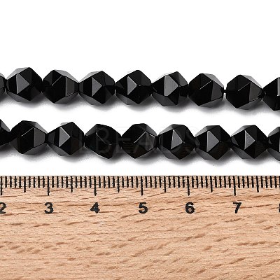 Natural Black Onyx Beads Strands G-Z119-A04-02-1