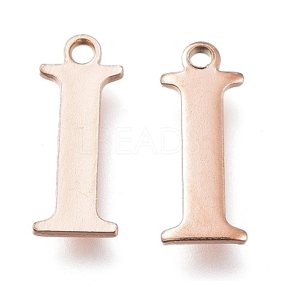 PVD Vacuum Plating  304 Stainless Steel Charms STAS-H112-I-RG-1
