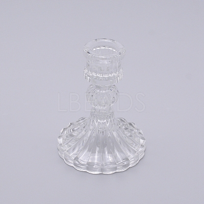 Transparent Glass Candle Holders DJEW-WH0011-01-1