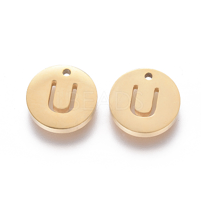 Ion Plating(IP) 304 Stainless Steel Charms STAS-I120-10U-G-1