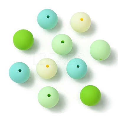 Rubberized Style Opaque Acrylic Beads LS-MACR-CJC0009-02C-1