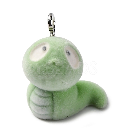 Flocky Animal Resin Pendants FIND-S001-03C-1