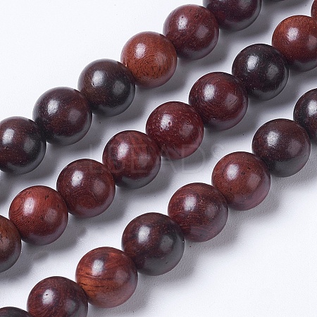 Imitation Burmese Rosewood Beads Strands WOOD-J001-03-8mm-1-1