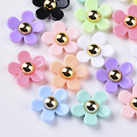 Opaque Acrylic Beads SACR-N007-D-01-1