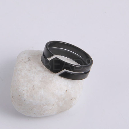304 Stainless Steel Finger Rings FS-WGF5903-06-1