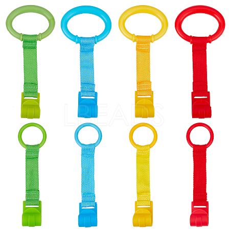 SUPERFINDINGS 8Pcs 8 Style Plastic Play Bed Pull Ring AJEW-FH0001-94-1