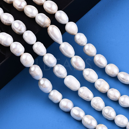 Natural Cultured Freshwater Pearl Beads Strands PEAR-S017-007-1
