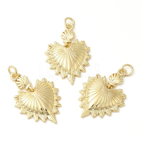 Eco-Friendly Rack Plating Brass Pendants X-KK-R143-17G-1