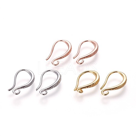 Brass Earring Hooks KK-L177-34-1