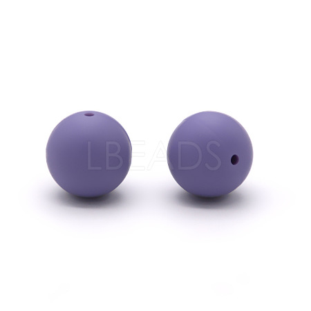 Round Food Grade Eco-Friendly Silicone Beads SI-JX0066A-42-1