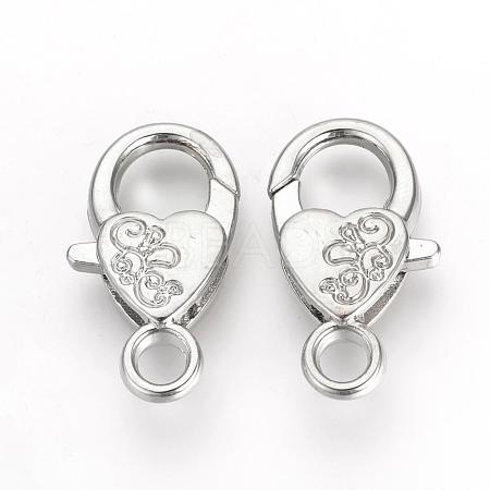 Alloy Lobster Claw Clasps PALLOY-R070-11P-1