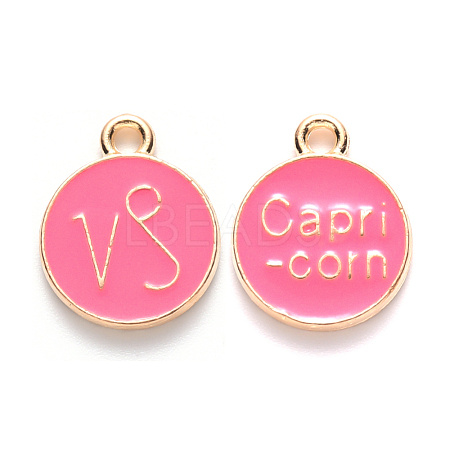 Alloy Enamel Pendants X-ENAM-S124-01B-03E-1