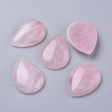 Natural Rose Quartz Cabochons X-G-E491-A-03-1