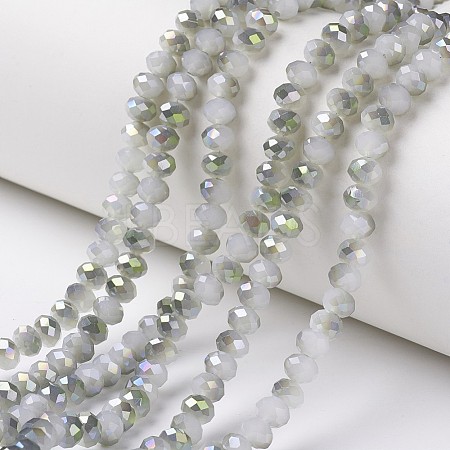 Electroplate Glass Beads Strands EGLA-A034-J2mm-S04-1