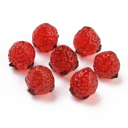 Handmade Bumpy Lampwork Beads LAMP-S194-012-1