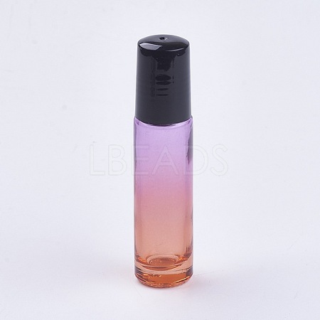 10ml Glass Gradient Color Essential Oil Empty Roller Ball Bottles MRMJ-WH0011-B03-10ml-1